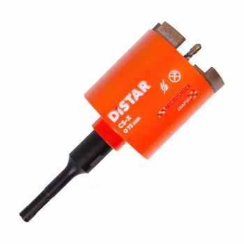 DISTAR deimantinis gręžtuvas CS-X 72 x 70 mm M16 su SDS+ adapteriu