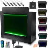 DJ stovas su stalu ir apšvietimu DJ Table XL BK Booth Stand with Lighting