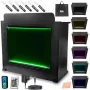 DJ stovas su stalu ir apšvietimu DJ Table XL BK Booth Stand with Lighting
