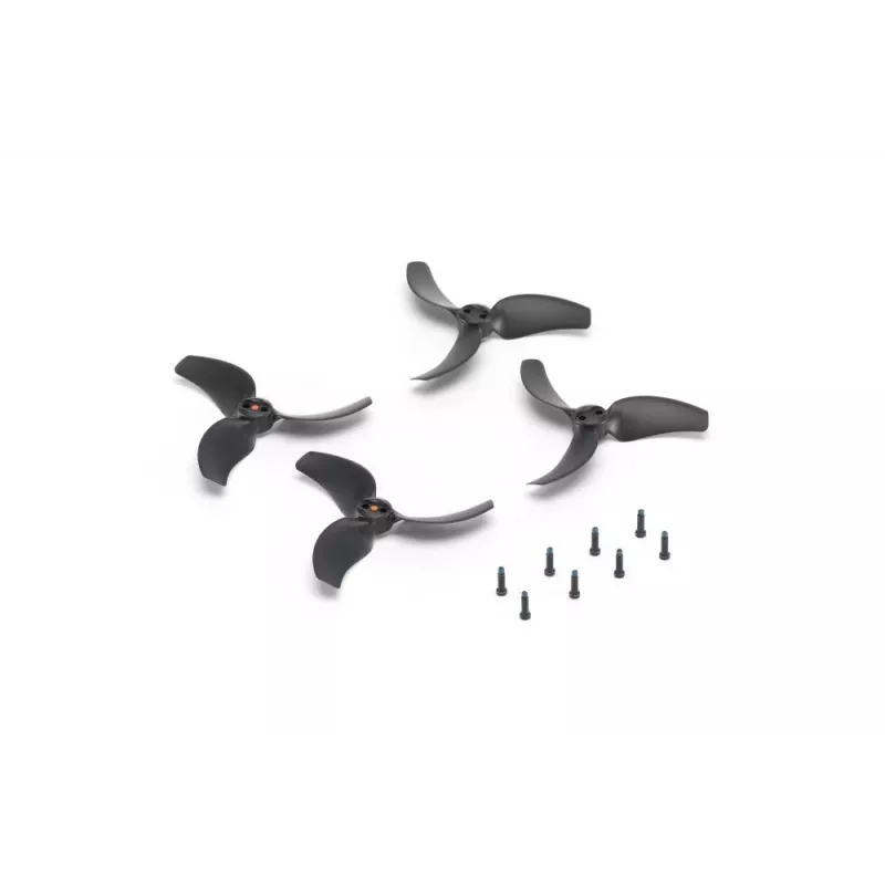 DJI Avata 2 Propelleriai (pora) – Originalūs atsarginiai, greito užfiksavimo, 3 menčių, juodi