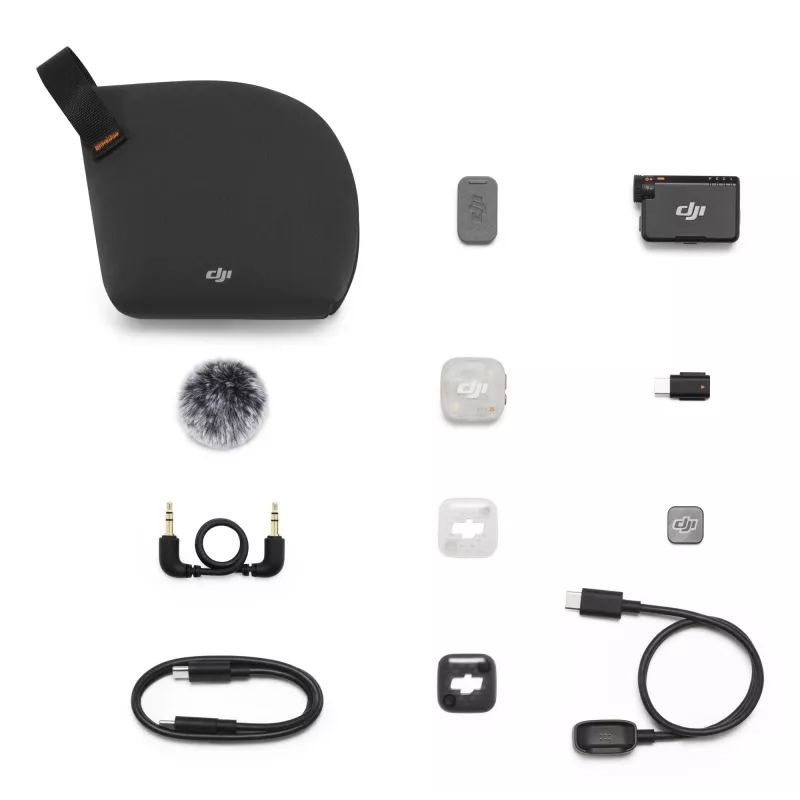 DJI Mic Mini 2S belaidė mikrofonų sistema (1 TX + 1 RX) | Kur.lt