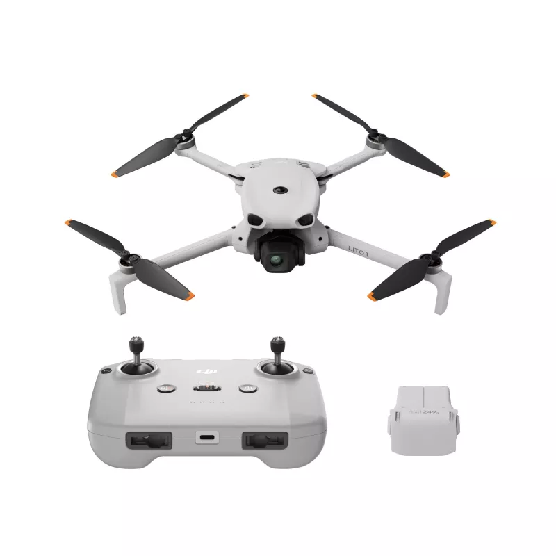 DJI Mini 2 Fly More Combo - Itin lengvas dronas su 2,7K vaizdo įrašu, 3 ašių gimbalu, 30 min skrydžio trukme, GPS, sulankstomas kvadrakopteris