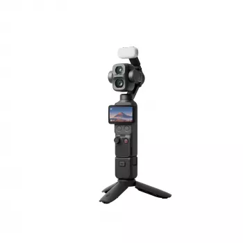 DJI Osmo Mobile 6 išmaniojo telefono gimbalinis stabilizatorius 3 ašių sulankstomas su ištraukiamu strypu, ActiveTrack 5.0, magnetiniu laikikliu, tamsiai pilkas