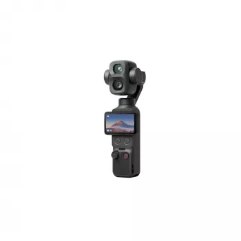 DJI Osmo Pocket 4P Standard Combo – 1 colio CMOS 4K120fps 3 ašių gimbal kamera, 2 inch pasukamas jutiklinis ekranas, 37MP nuotrauka, 240fps sulėtintas vaizdas, Wi-Fi/Bluetooth, 160 min baterija