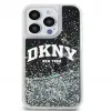 DKNY Apple iPhone 15 Pro 6,1 colio kietas dėklas Liquid Glitter Big Logo juodas