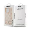 DKNY odinis dėklas su šachmatų raštu ir dryžiais iPhone 15 Pro Max - rožinis