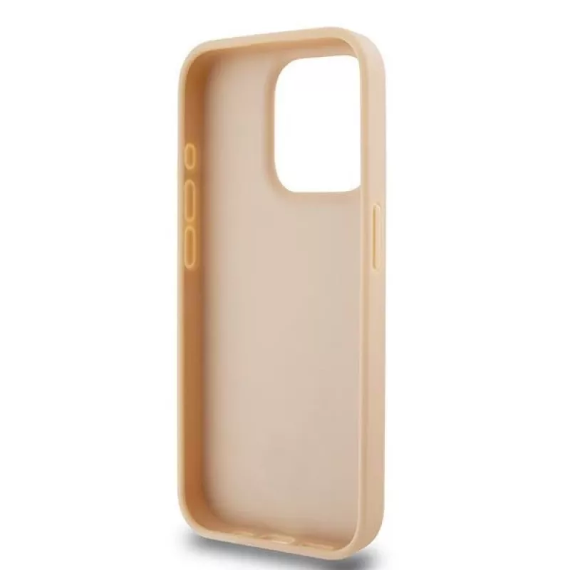 DKNY odinis dėklas su šachmatų raštu ir dryžiais iPhone 15 Pro Max - rožinis