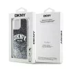 DKNY Liquid Glitter Big Logo iPhone 14/15/13 dėklas - juodas
