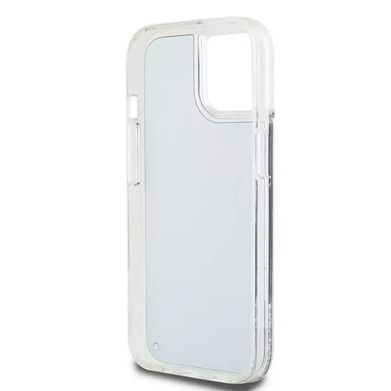 DKNY Liquid Glitter Big Logo iPhone 14/15/13 dėklas - juodas