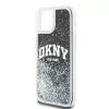 DKNY Liquid Glitter Big Logo iPhone 14/15/13 dėklas - juodas