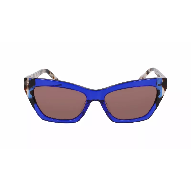 DKNY Women's DK547S5516425 Akiniai - Havana Acetato Rėmelis, Rudi Gradientiniai Lęšiai, 55mm