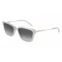 DKNY Women's DK713S Akiniai nuo saulės - Rudi Havana stačiakampis rėmelis su rudais gradientiniais lęšiais - 56 mm lęšio plotis