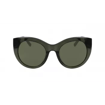 DKNY Moteriški Akiniai Nuo Saulės DK517S-300 Havana Acetato Rėmelis Gradientiniai Rudi Polikarbonato Lęšiai 52mm