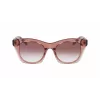DKNY moteriški akiniai nuo saulės DK541S-265 Brown Havana Square Acetate Frame su Brown Gradient Polycarbonate lęšiais 51/21/140 mm