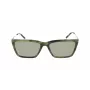 DKNY moteriški akiniai nuo saulės DK709S305 – juodas acetatinis rėmelis, pilki polikarbonatiniai lęšiai, 55 mm lęšio plotis