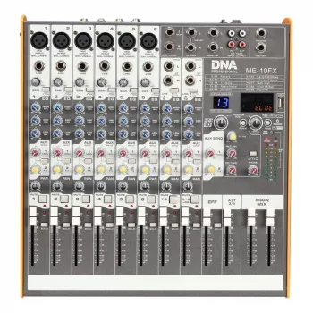 DNA PROFESSIONAL DNA ME-10FX Garso Maišytuvas – 10 Kanalų USB Bluetooth