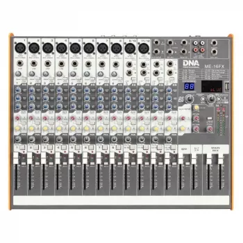 DNA PROFESSIONAL DNA ME-16FX 16 kanalų garso maišytuvas su USB ir Bluetooth