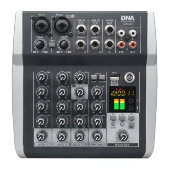 Maišytuvas DNA PROFESSIONAL DNA QMX602 Analog Sound Mixer 6 Kan. Mėlynas