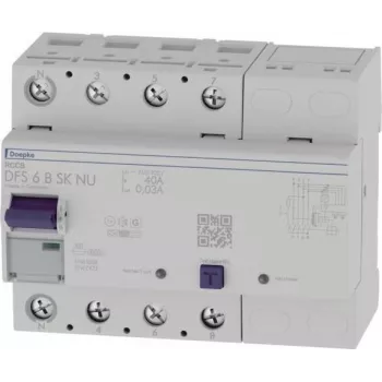 Doepke DFS6 040-4/0.03-B SK NU diferencinės srovės automatinis jungiklis 4 polių 40A 30mA B tipo 09134899