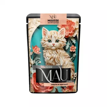 DOLINA NOTECI MAU Mousse Junior Veal with Asparagus - šlapias kačių ėdalas - 85g