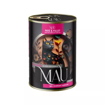 DOLINA NOTECI MAU Pate and Fillet Sterilised Goose with Rabbit and Raspberries - šlapias ėdalas katėms 400g
