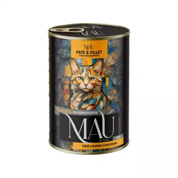 DOLINA NOTECI MAU Pate and Fillet Turkey with Peanut Butter - šlapias ėdalas katėms 400 g