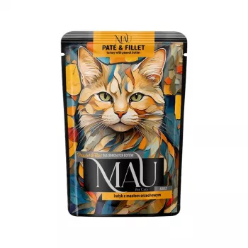 DOLINA NOTECI MAU Pate and Fillet Turkey with Peanut Butter - šlapias kačių ėdalas - 85g