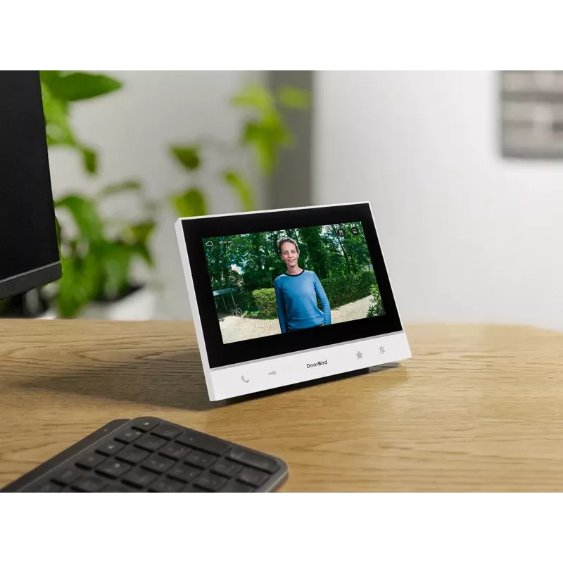 Doorbird A1103 IP vaizdo vidaus stotelė su 7 inch IPS jutikliniu ekranu, balta/juoda