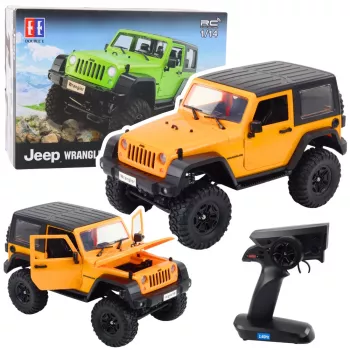 Double E RC Jeep Wrangler Rock Crawler Oranžinis 1:14 nuotoliniu būdu valdoma visureigė transporto priemonė