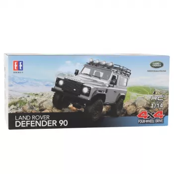 Double E nuotoliniu valdymu visureigis RC Land Rover Defender 90 raudonas 1:14