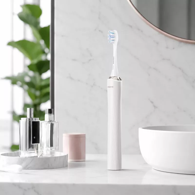 Dreame Sonic Vibration Electric Toothbrush NB01 Set White su 5 režimais, slėgio jutikliu, kelioniniu dėklu – 40 000 VPM, IPX7