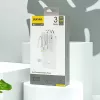 Dudao K11 10000mAh Powerbank su integruotais laidais balta