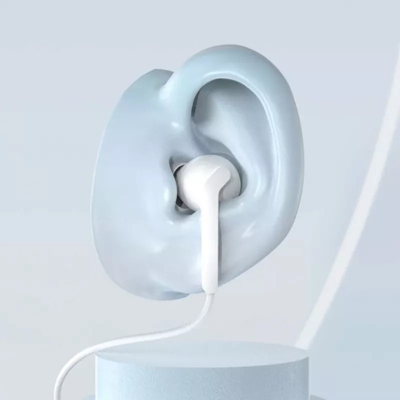 Dudao X3C+ Hi-Fi In-Ear Monitor Earphones 1.2m White