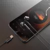 DUDAO X3C 1,2 m laidiniai USB-C ausinukai - juodi