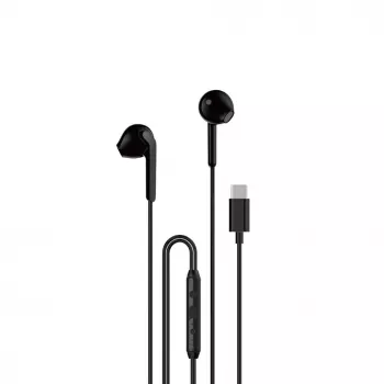 DUDAO X3C 1,2 m laidiniai USB-C ausinukai - juodi