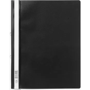 DURABLE 258001 Sichthefter A4+ dokumentų viršeliai su segimo juostele, permatomu priekiu, mėlynu nugarėlė, 25 vnt. paketas