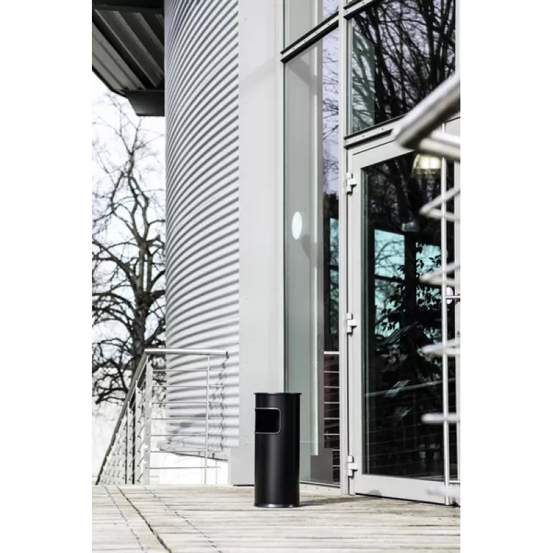 DURABLE 3330-01 apvali metalinė šiukšliadėžė, 17 l, sidabrinė