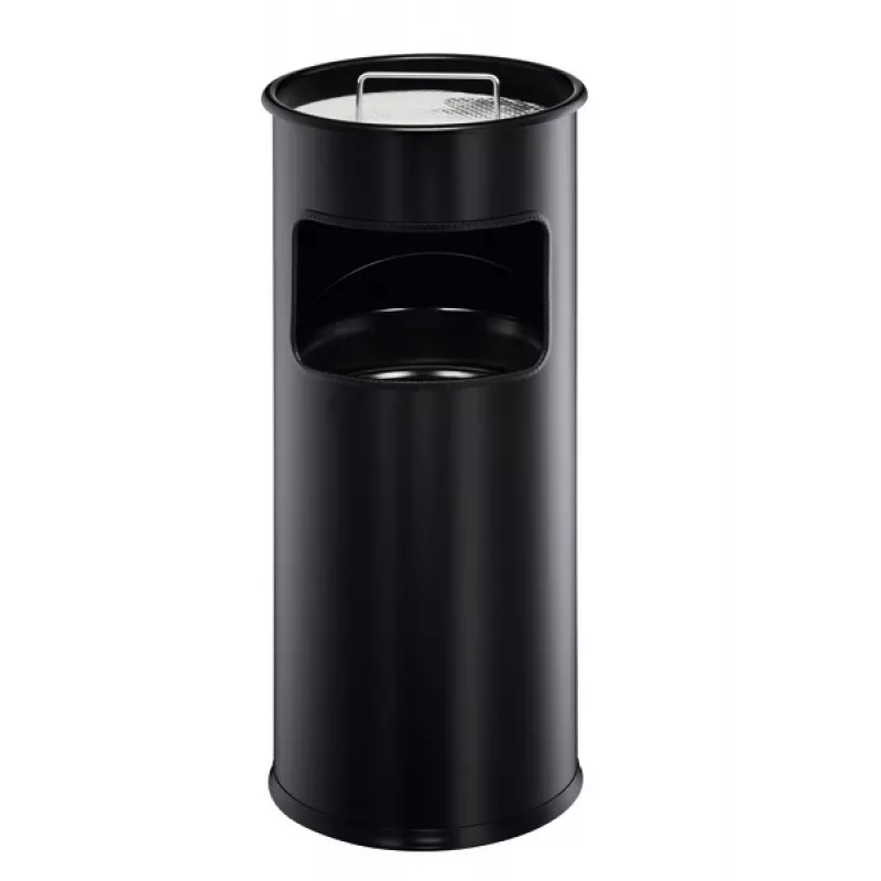 DURABLE 3330-01 apvali metalinė šiukšliadėžė, 17 l, sidabrinė