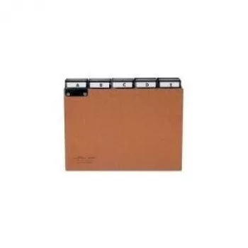 DURABLE A4 5 skyrikliai abėcėlinis registras, presuotas kartonas, pilkas 424511