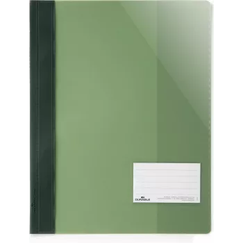 DURABLE A4+ dokumentų permatoma byla su etikečių langeliu, 25 vnt. 269005