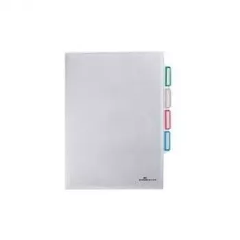 DURABLE A4 dokumentų organizatorius su 3 skyriais, permatomas, 5 vnt. 231619