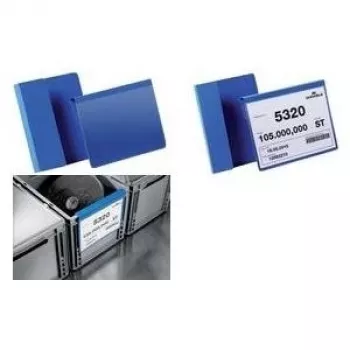 DURABLE A4 gulsčio formato identifikacinė kišenė su užlenkimu, permatomas PVC, 50 vnt. 172307