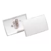 DURABLE CLICK FOLD vardinių kortelių laikiklis su kombinuotu segtuku, 90 x 54 mm, permatomas, 25 vnt. pakelis (821419)