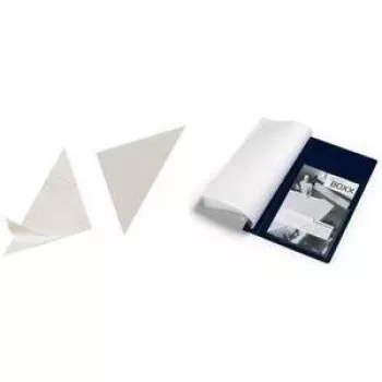 DURABLE CORNERFIX® lipniosios trikampės kišenės, 175 mm, permatomos, 100 vnt. (828319)