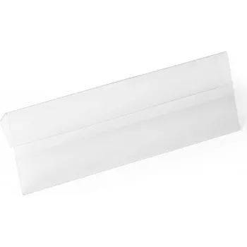 DURABLE HARD COVER identifikacinė kišenė su atlenkimu, A6 gulsčioji, permatoma, 10 vnt. pakelyje 116119