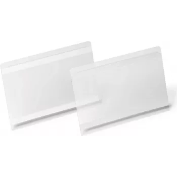 DURABLE HARD COVER lipdukų kišenė saviklijė A5 gulsčia, permatoma, 10 vnt. 118319