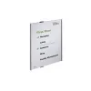 DURABLE INFO SIGN A3 portretinis informacinis ženklas, sidabrinis aliuminis, anti-glare akrilas, tvirtinimas varžtais, 297 x 420 mm įdėklas 480823