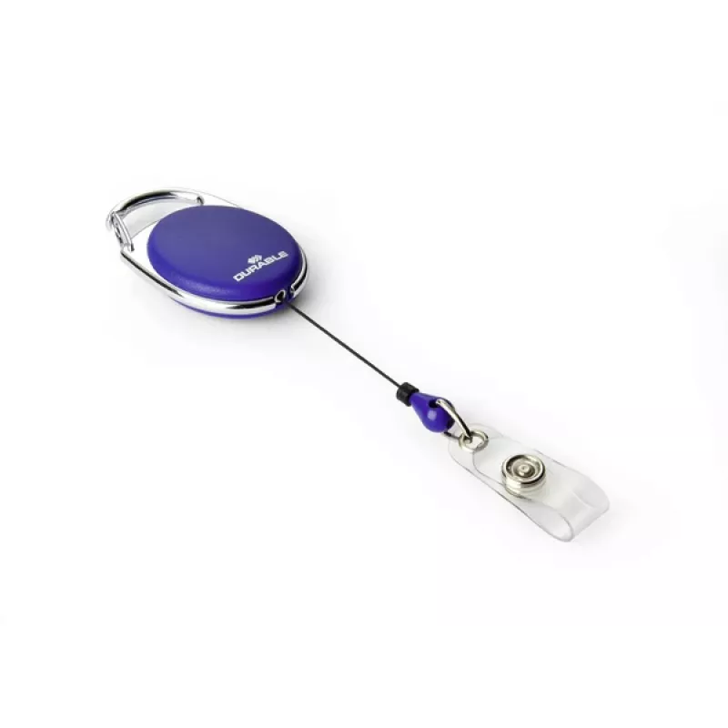 DURABLE Jojo STYLE atsegamojo mechanizmo kortelių laikiklis su sagos kilpa, 10 vnt., juodas 832407