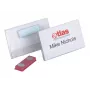 DURABLE Magnetinis vardinukas 90 x 54 mm, skaidrus, 25 vnt. pakelyje 811719
