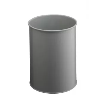 DURABLE metalinė šiukšliadėžė 15L apvali juoda 330110
